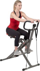 Row and ride squat trainer